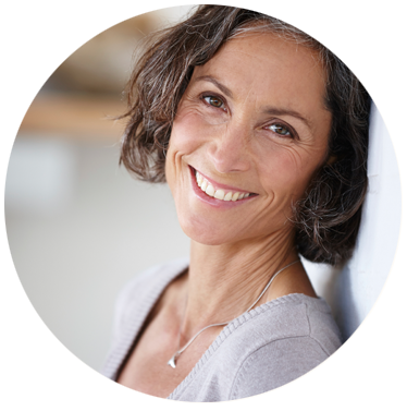 relaxed woman circle